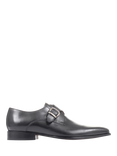 Jones Bootmaker Justin Leather Single Strap Monk Shoes, Black