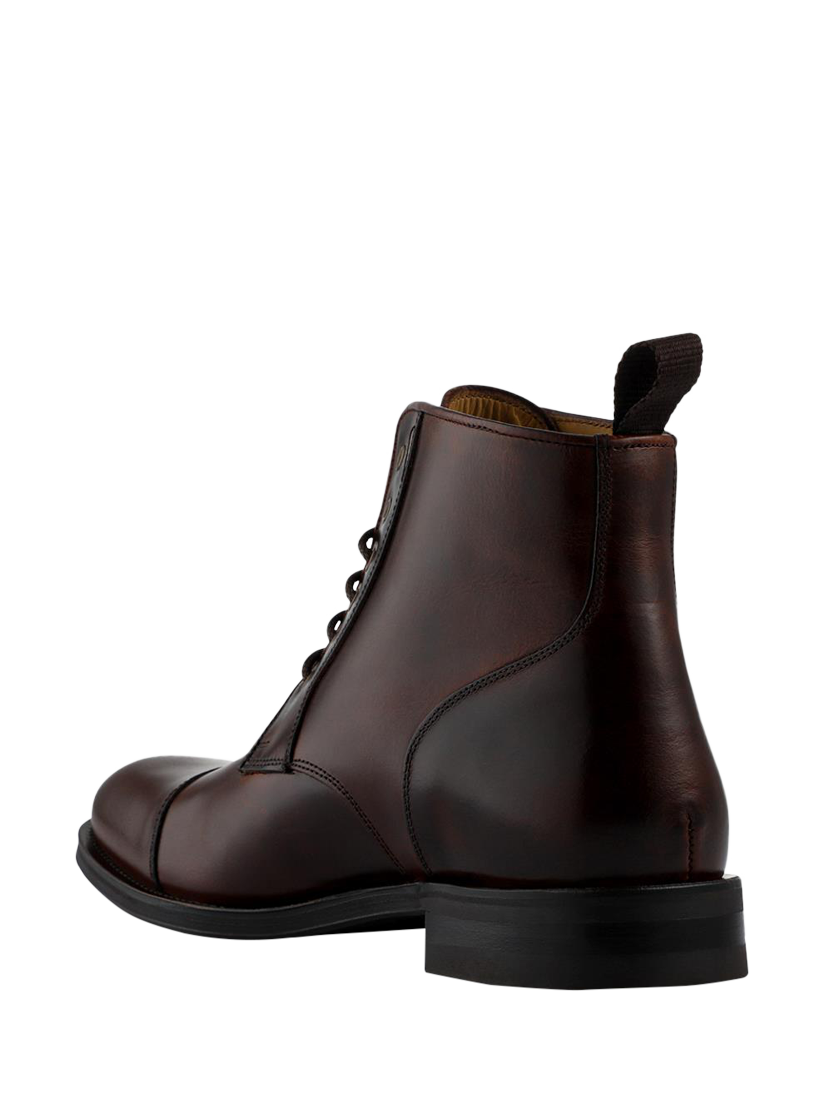 Product image 4 of 6, which shows Jones Bootmaker Chalkwell Lace-Up Boots, Cognac, 6