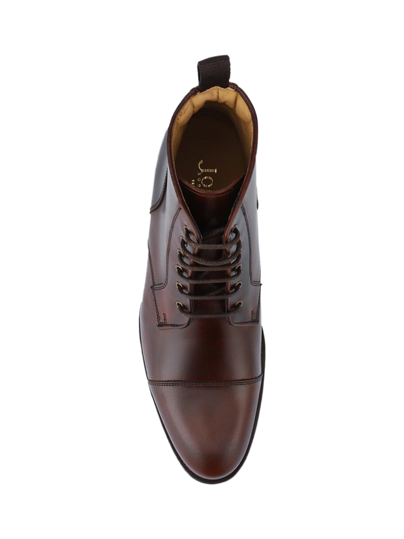Product image 5 of 6, which shows Jones Bootmaker Chalkwell Lace-Up Boots, Cognac, 6