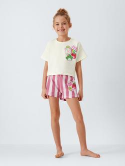 Brand Threads Kids' Squishmallows Short Pyjama Set, Pink - view 2, Pink