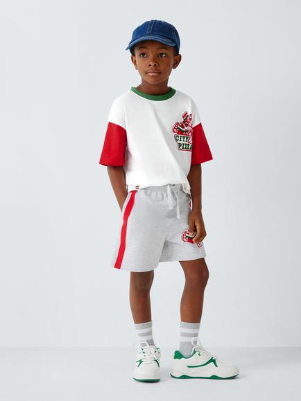 Brand Threads Kids' Lego City Cotton T-Shirt & Shorts Set, Multi - view 2, Multi