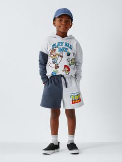 Brand Threads Kids' Disney Pixar Toy Story Hoodie & Shorts Set, Grey Marl - view 2, Grey Marl