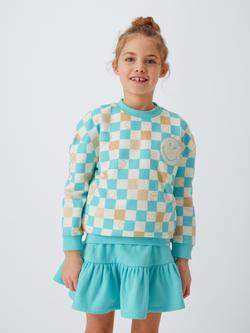 Brand Threads Kids' Smiley World Sweatshirt and Skirt Set, Tibetan Stone, Tibetan Stone