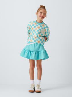 Brand Threads Kids' Smiley World Sweatshirt and Skirt Set, Tibetan Stone - view 2, Tibetan Stone