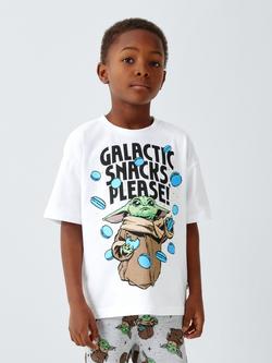 Brand Threads Kids' Cotton Mandorian Short Pyjama Set, Multi, Multi