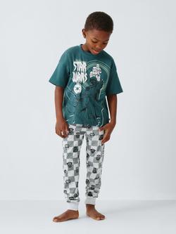 Brand Threads Kids' Star Wars Long Pyjama Set, Mediterranea - view 2, Mediterranea