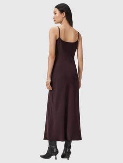 AllSaints Hadley Strappy Midi Dress, Oxblood Red - view 2, Oxblood Red