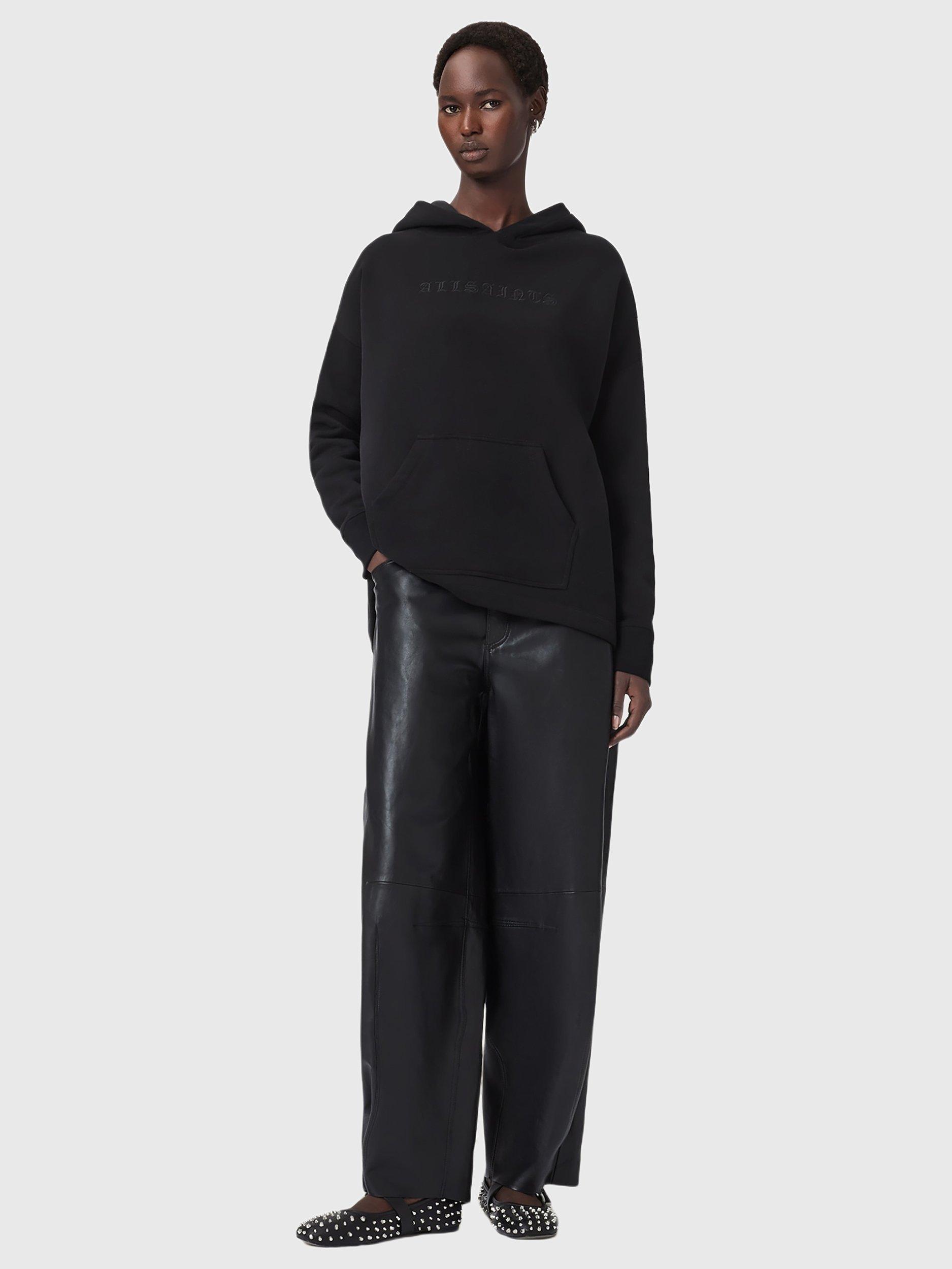 Product image 3 of 6, which shows AllSaints Vision Etie Graphic Back Hoodie, Black, L