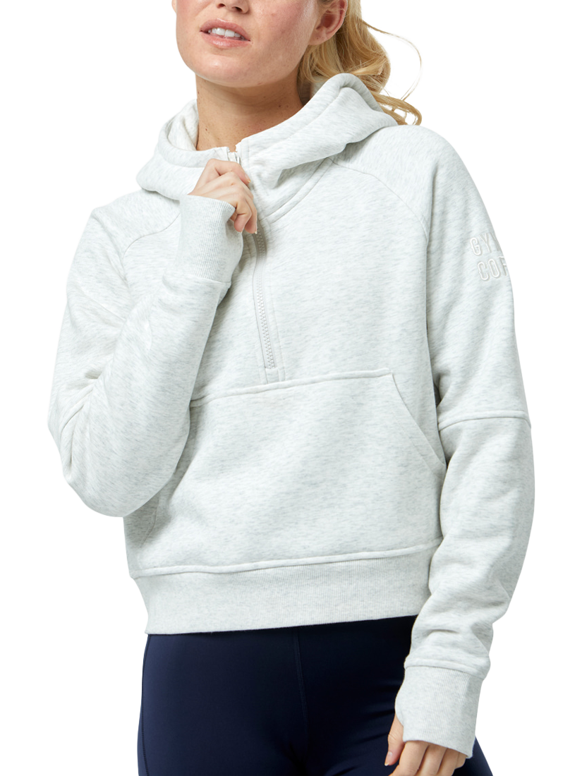 Product image 2 of 7, which shows Gym+Coffee Sierra Half-Zip Jumper, Grey, XS