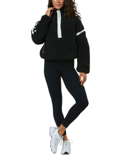 Gym+Coffee Industry Half Zip Fleece, Black, Black