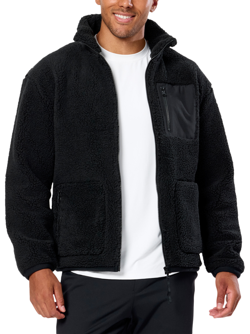 Product image 1 of 9, which shows Gym+Coffee Industry Fleece, Black, XS