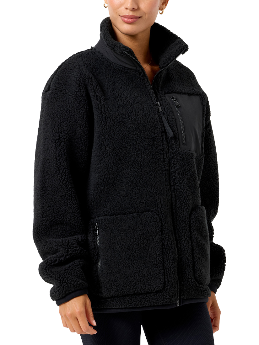 Product image 2 of 9, which shows Gym+Coffee Industry Fleece, Black, XS