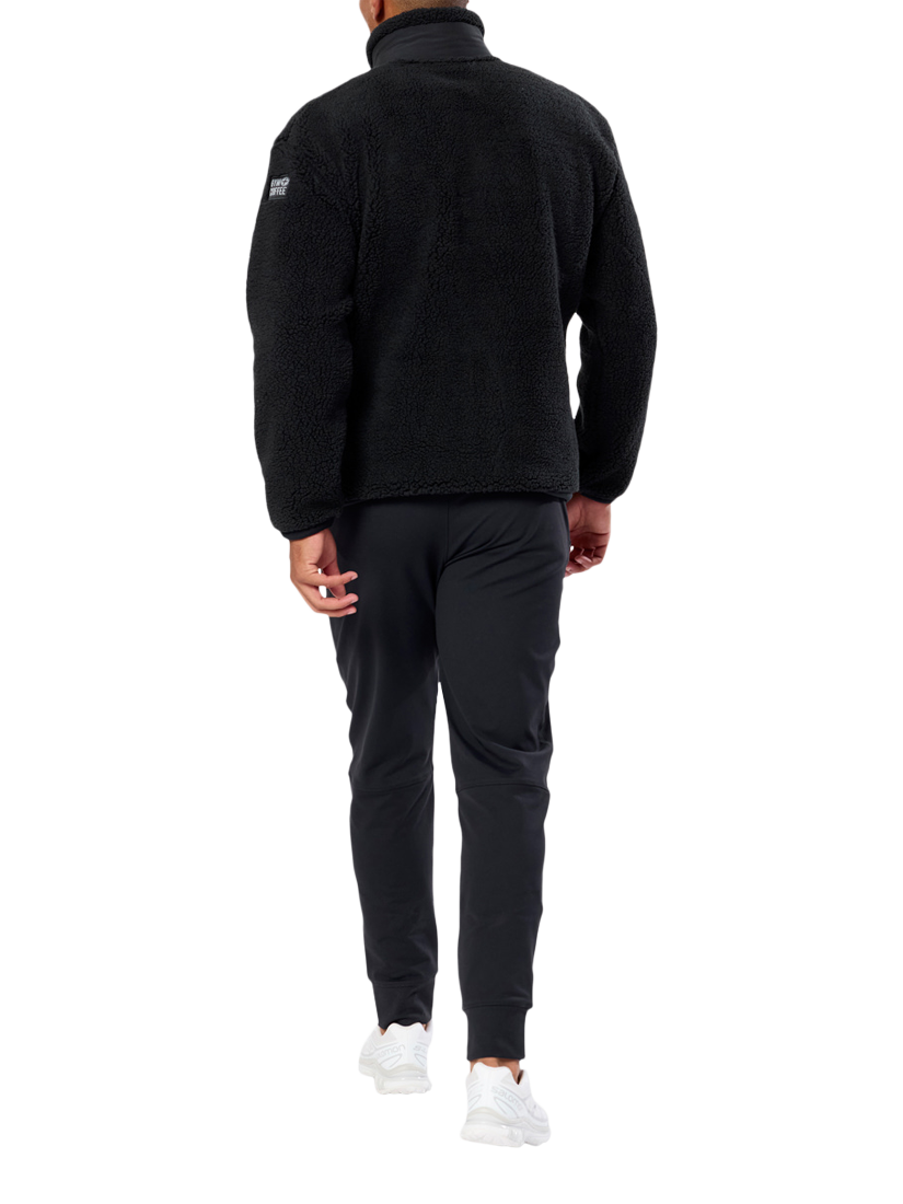 Product image 4 of 9, which shows Gym+Coffee Industry Fleece, Black, XS