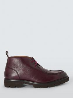 Oliver Sweeney Boltby Leather Desert Boots, Burgundy, Burgundy