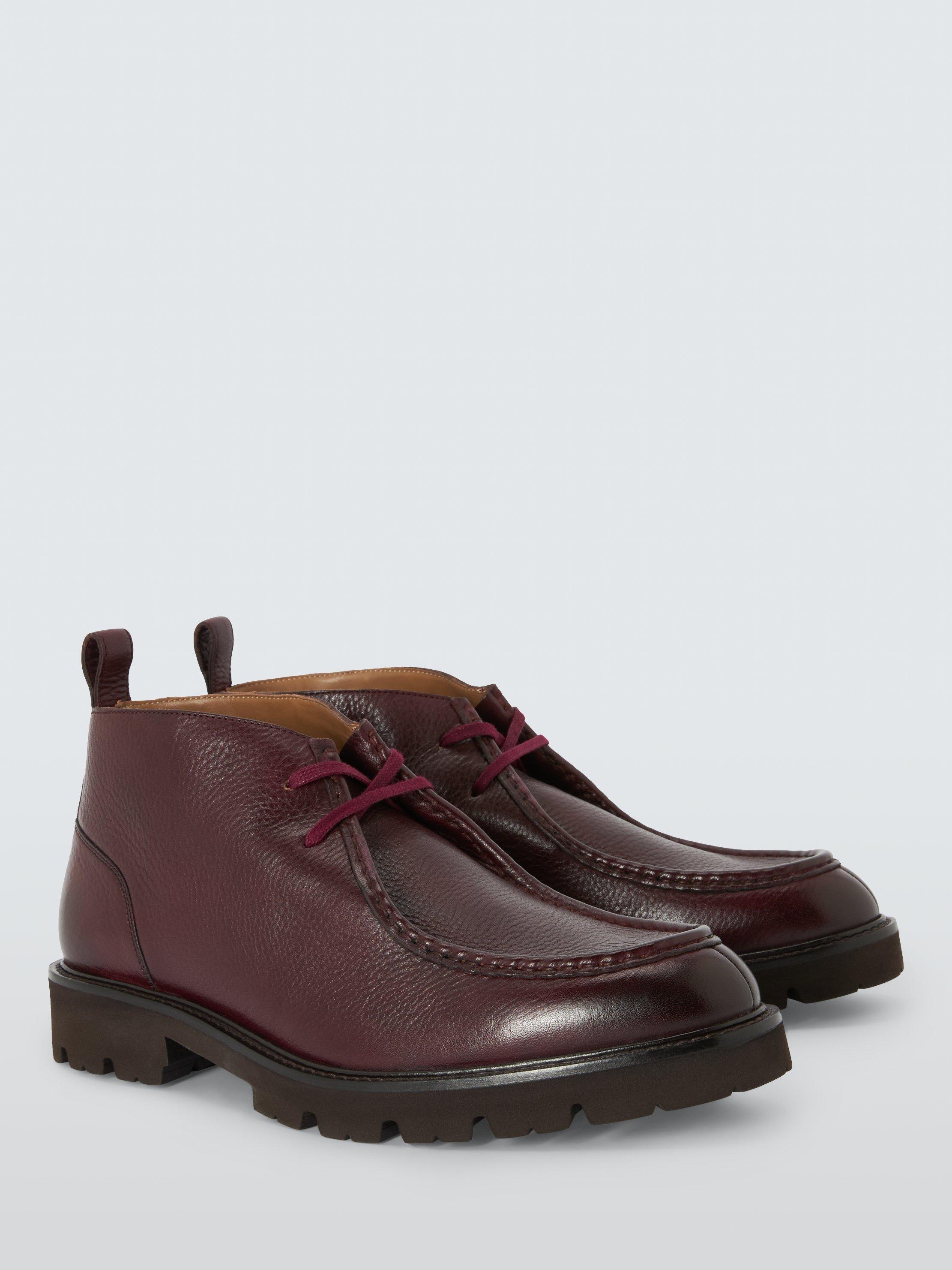 Product image 3 of 7, which shows Oliver Sweeney Boltby Leather Desert Boots, Burgundy, 7