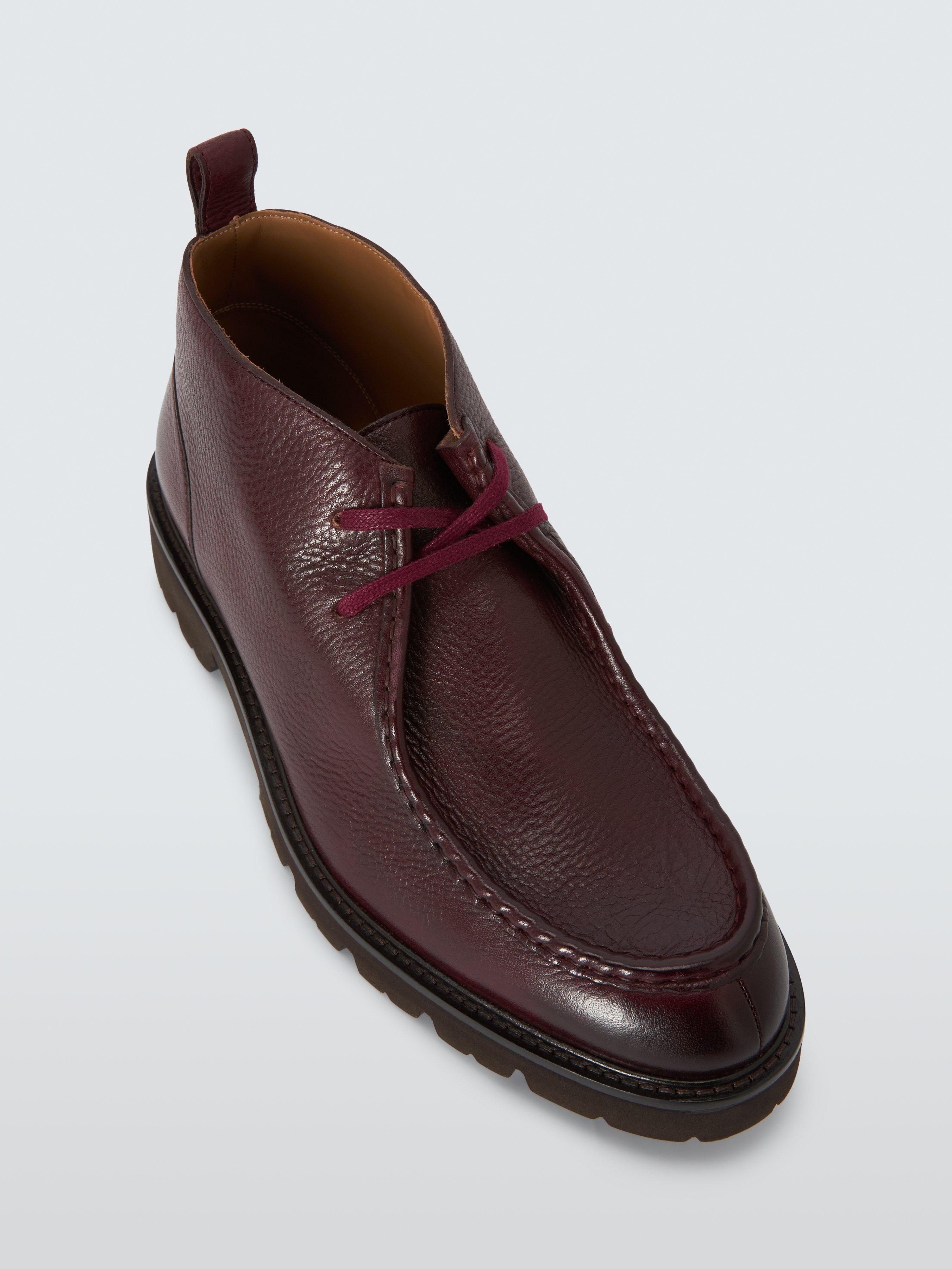 Product image 5 of 7, which shows Oliver Sweeney Boltby Leather Desert Boots, Burgundy, 7