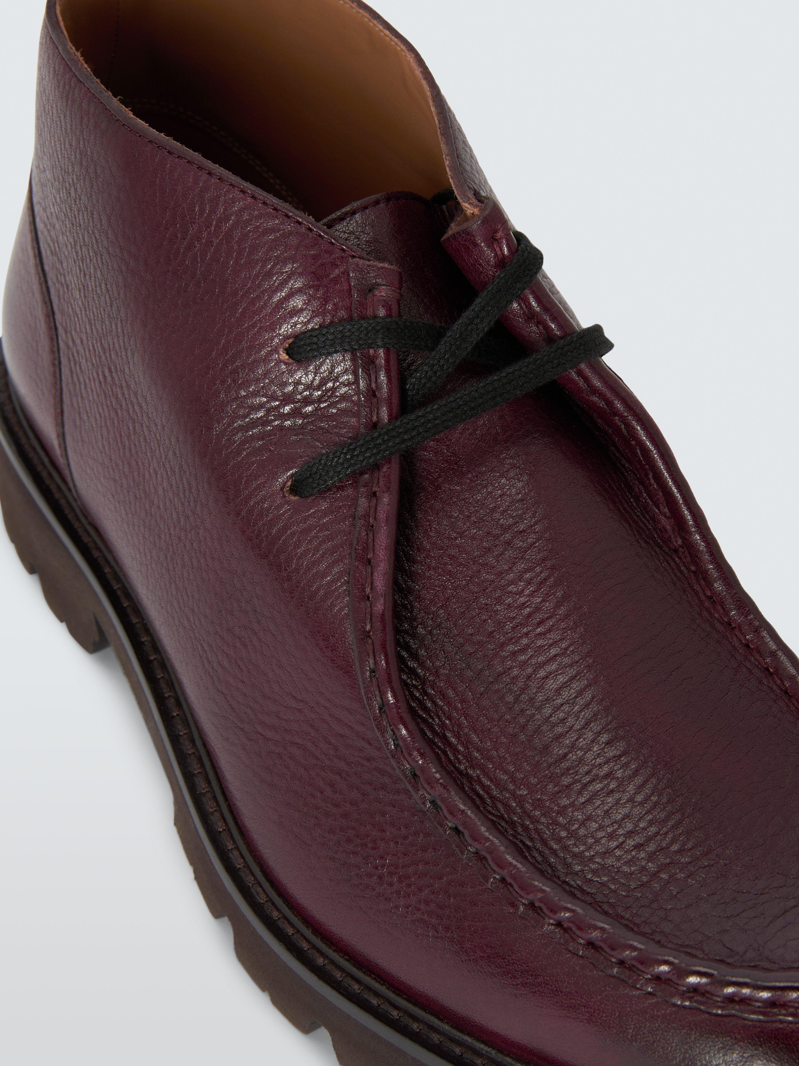 Product image 6 of 7, which shows Oliver Sweeney Boltby Leather Desert Boots, Burgundy, 7
