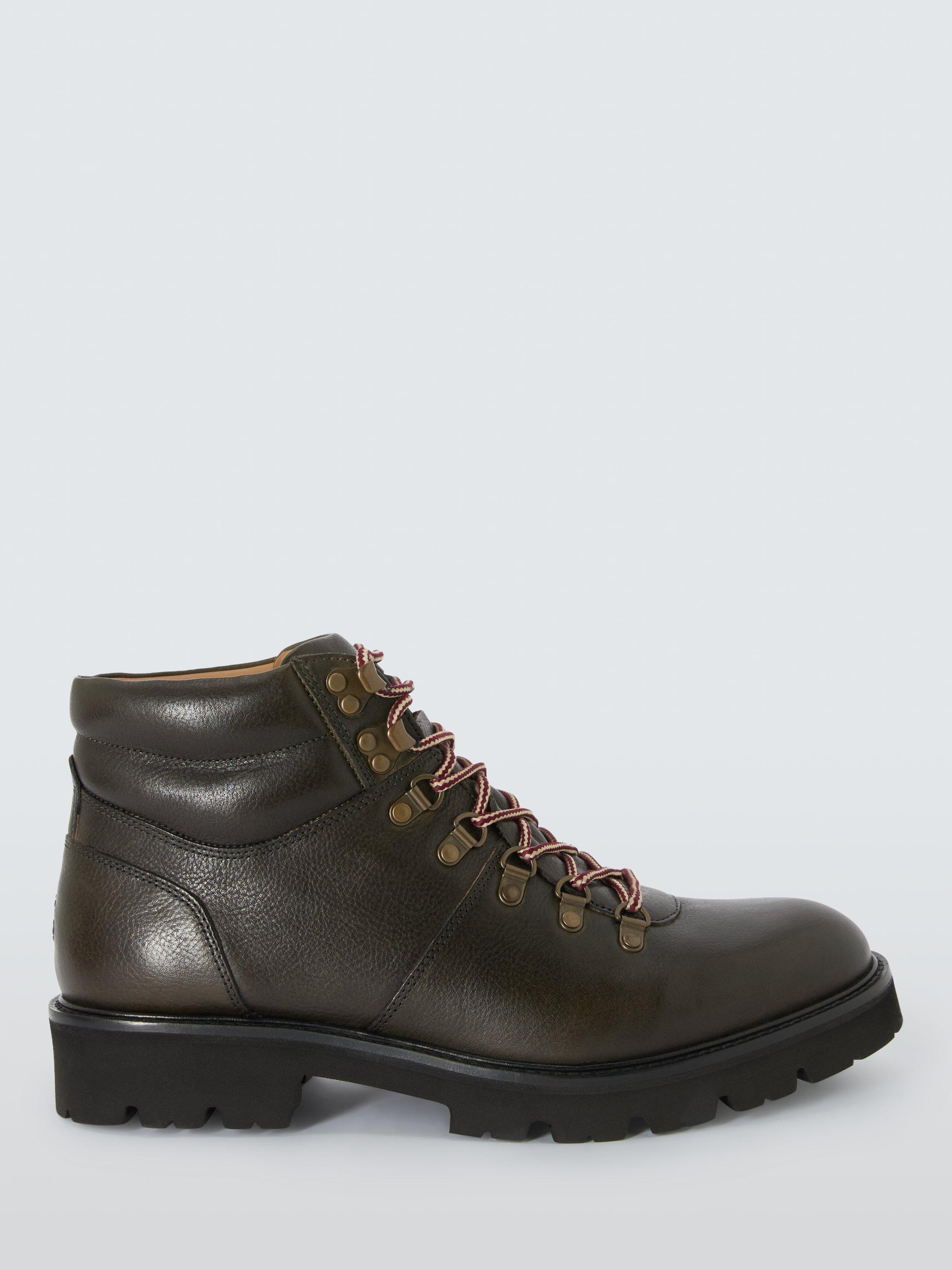 Product image 1 of 7, which shows Oliver Sweeney Bramhm Leather Walking Boots, Khaki, 7