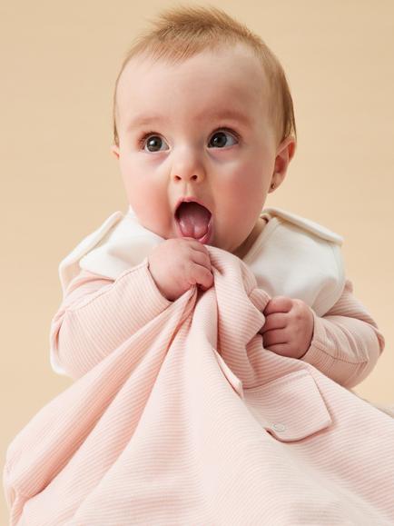 MORI Baby Clever Sleeping Bag 2.5 Tog, Blush - view 2, Blush