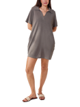 Lovall Lightweight Knit Mini Dress, Slate Green