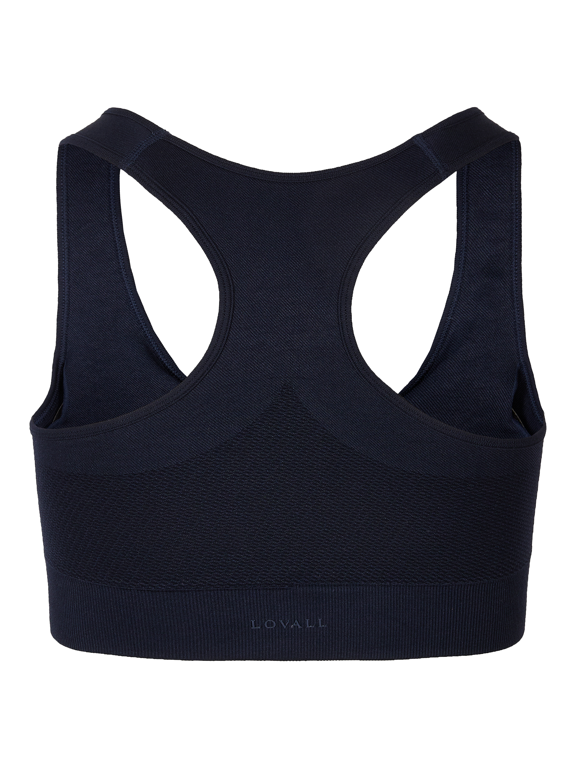 Product image 6 of 6, which shows Lovall Sculpt Seamless Sports Bra, Deep Navy, 4-6