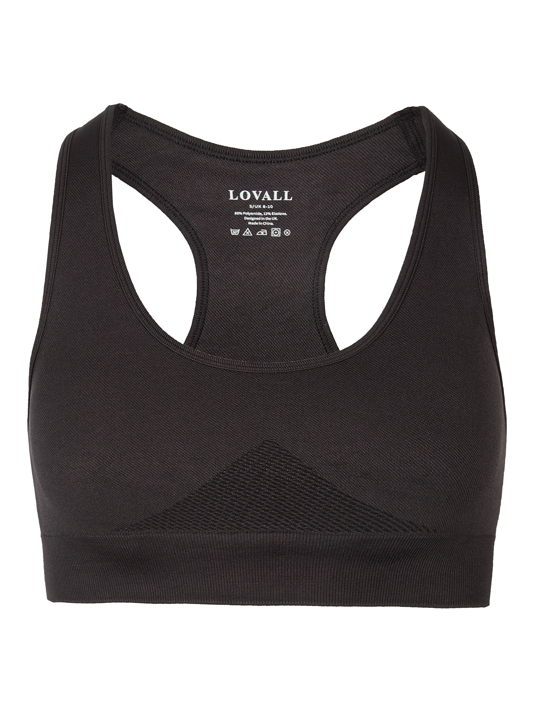 Product image 5 of 6, which shows Lovall Sculpt Seamless Sports Bra, Shadow, 16-18