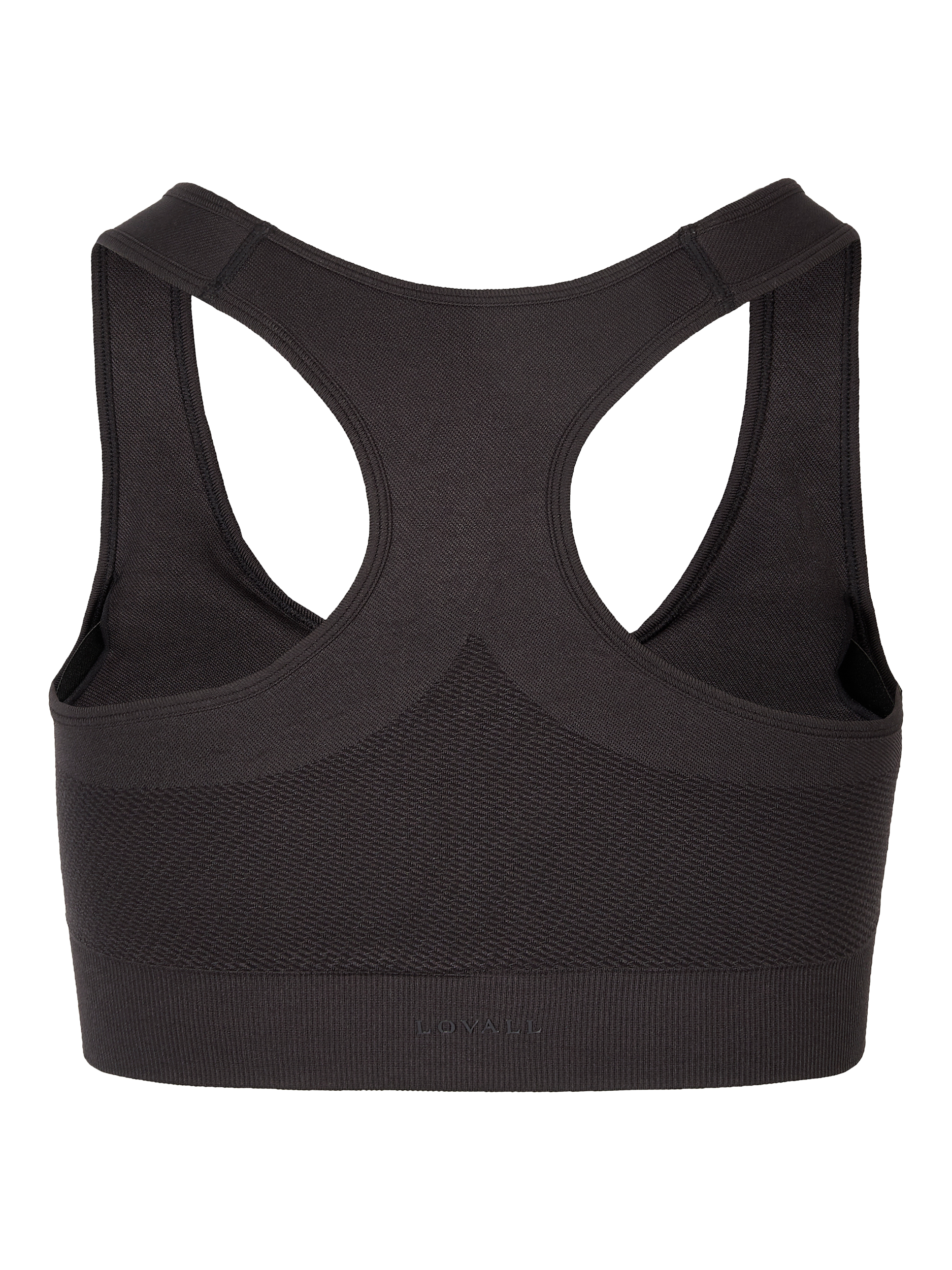Product image 6 of 6, which shows Lovall Sculpt Seamless Sports Bra, Shadow, 16-18