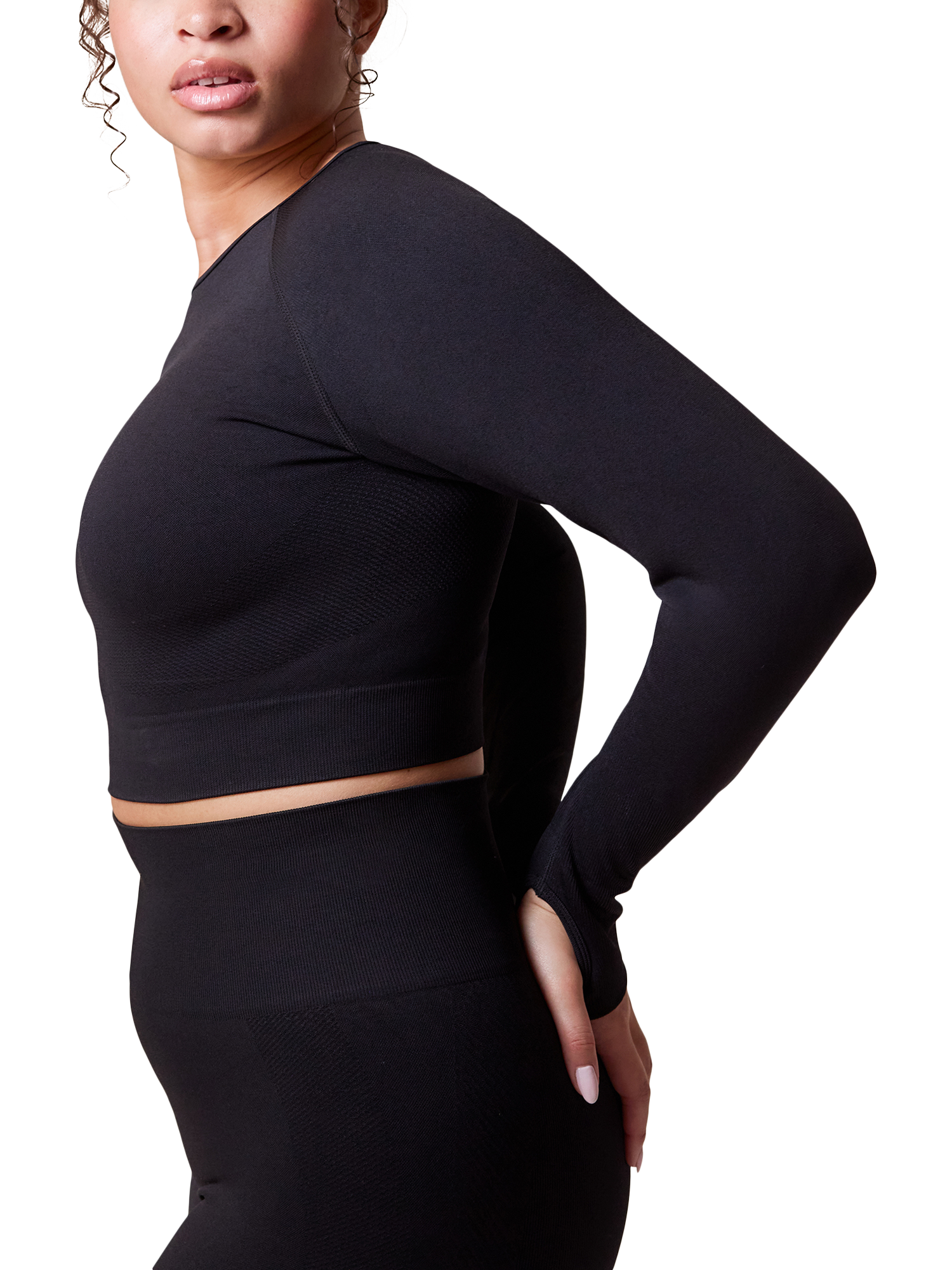 Product image 3 of 11, which shows Seamless Top-55065 BK 4-6