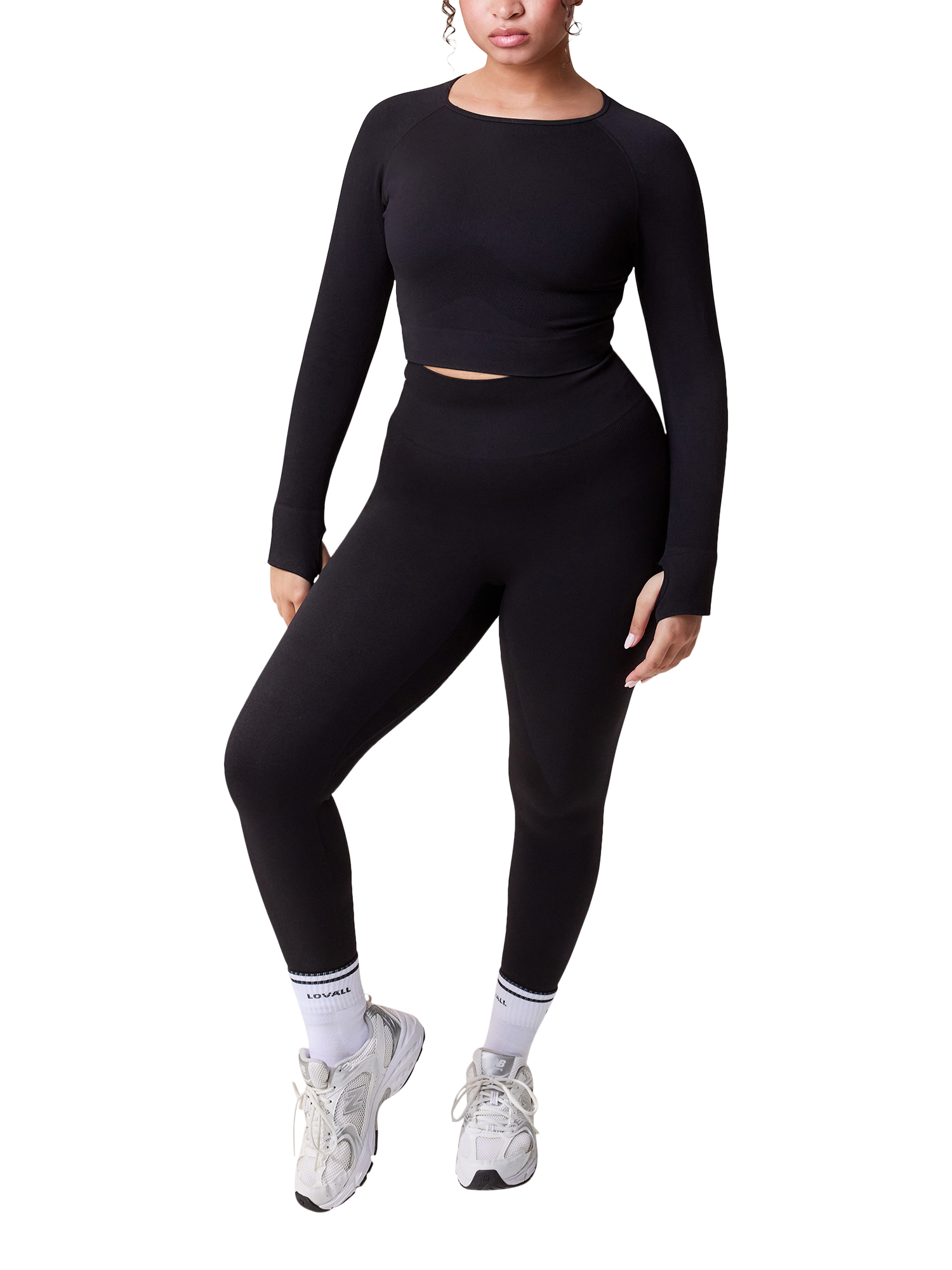 Product image 4 of 11, which shows Seamless Top-55065 BK 4-6