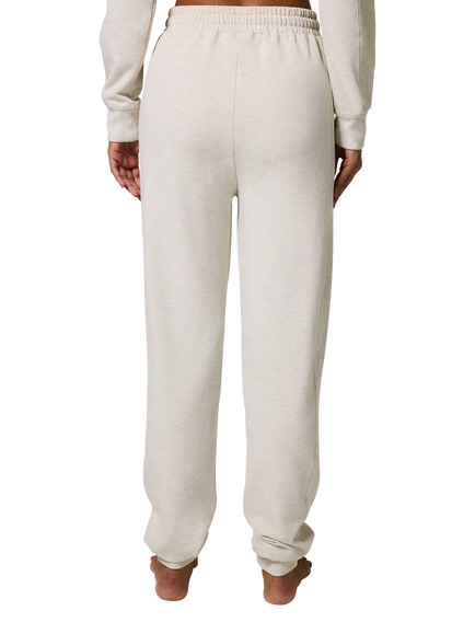 Lovall Luxe High Waist Lounge Joggers - view 2, Vanilla Marl