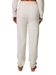 Lovall Luxe High Waist Lounge Joggers, Vanilla Marl