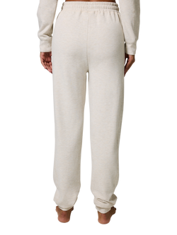 Lovall Tall Luxe Lounge High Waist Joggers, Vanilla Marl - view 2, Vanilla Marl