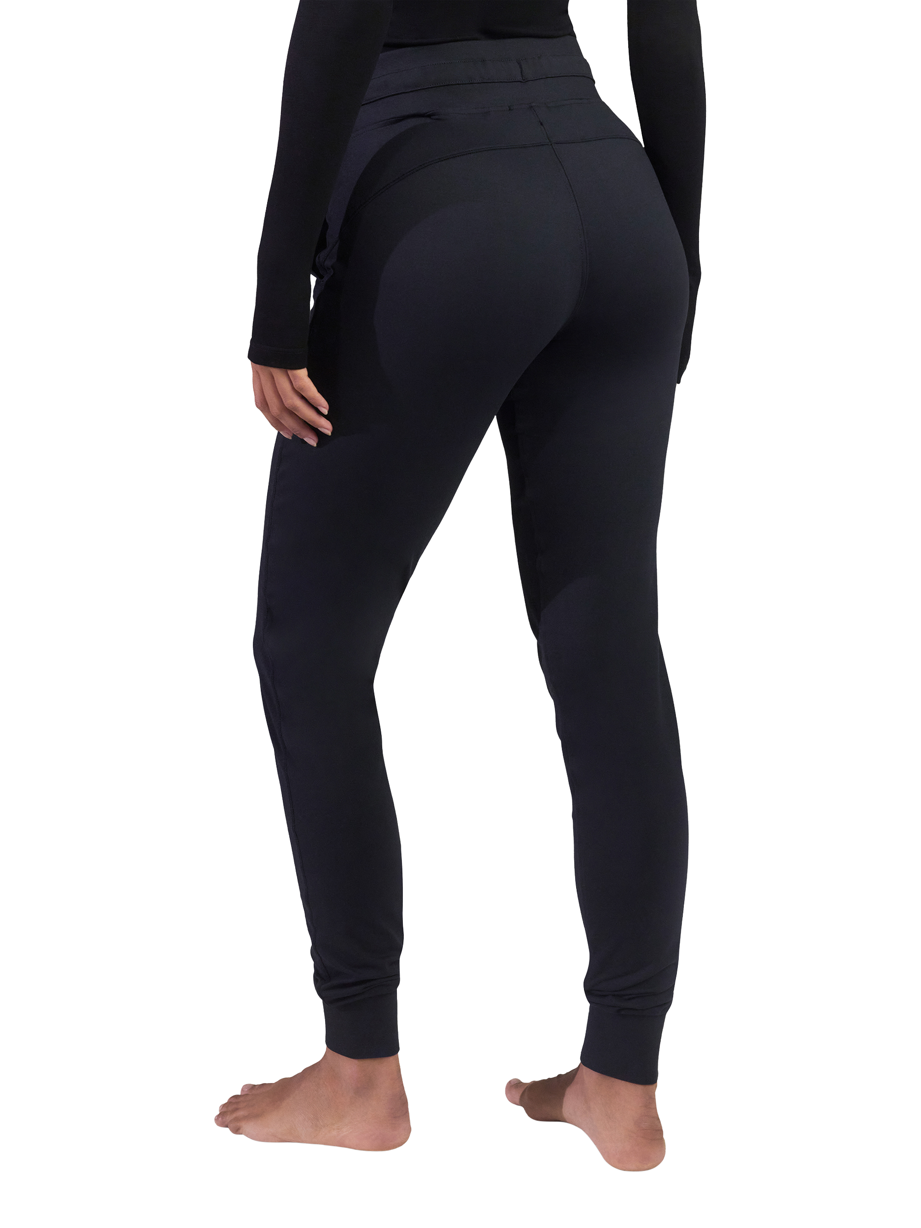Product image 2 of 4, which shows Lovall Recharge High Waist Joggers, Black, 8