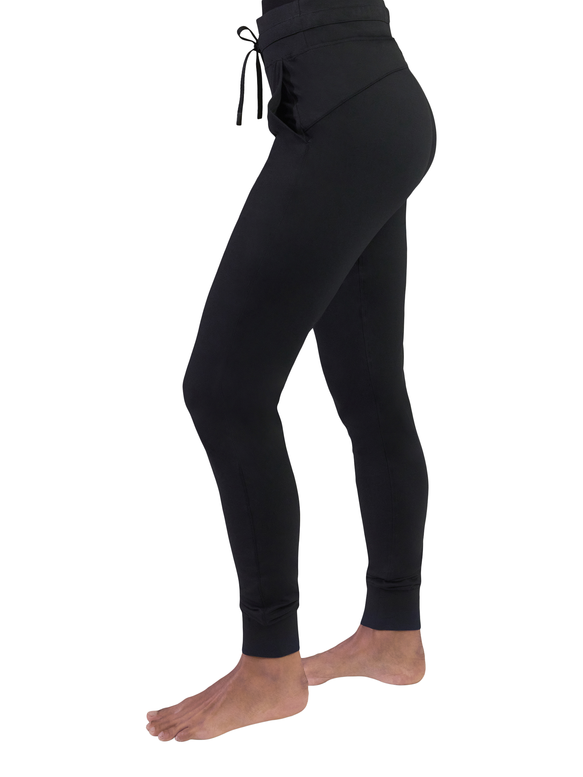 Product image 4 of 4, which shows Lovall Recharge High Waist Joggers, Black, 8