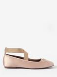Mint Velvet Kallie Strappy Ballerina Pumps, Light Pink
