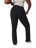 Lovall Petite High Waist Lightweight Flared Leggings