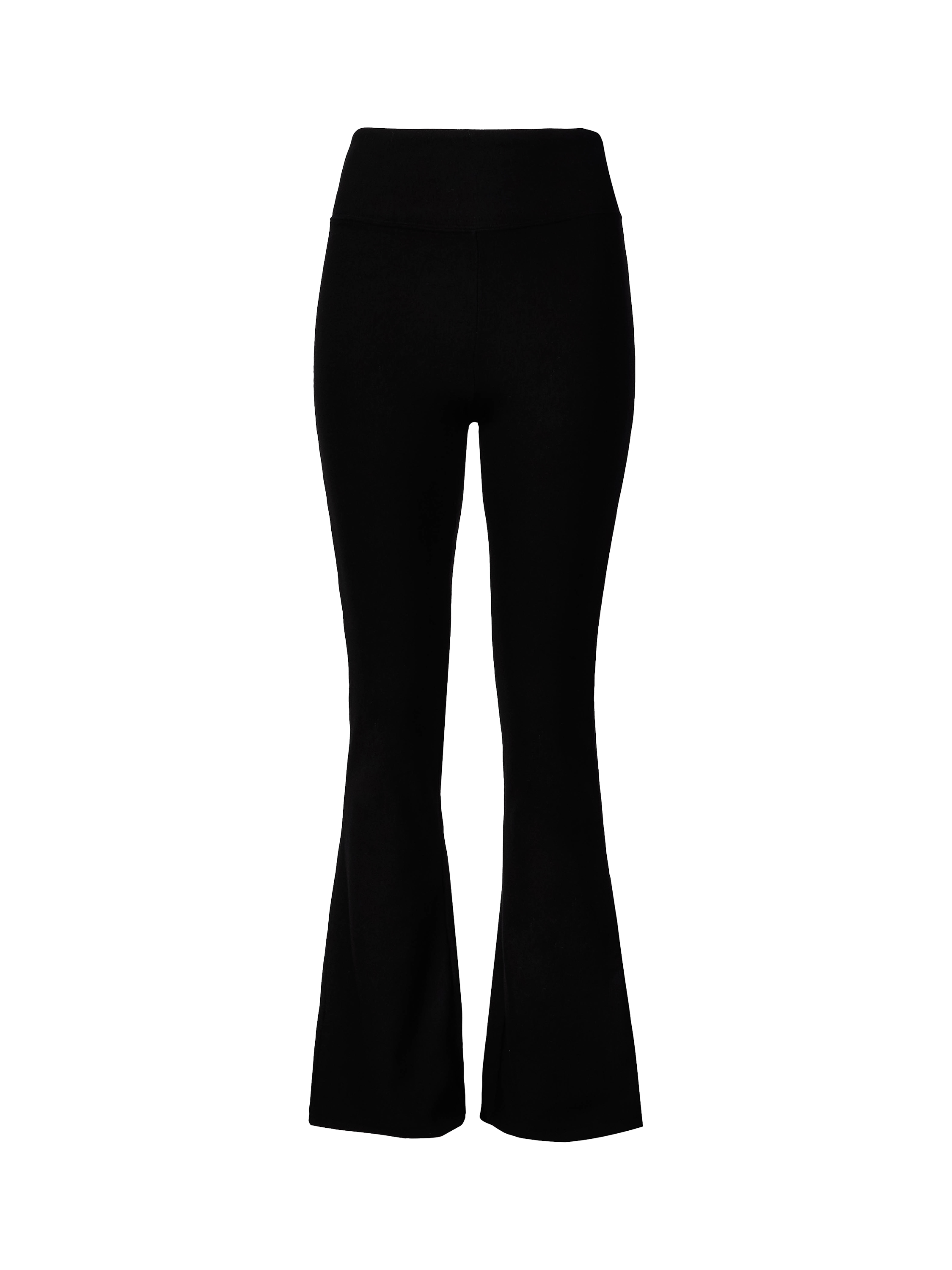 Product image 6 of 6, which shows Lovall Petite High Waist Lightweight Flared Leggings, Black, 6