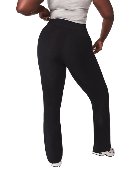 Lovall Tall High Waist Lightweight Flared Leggings - view 2, Black
