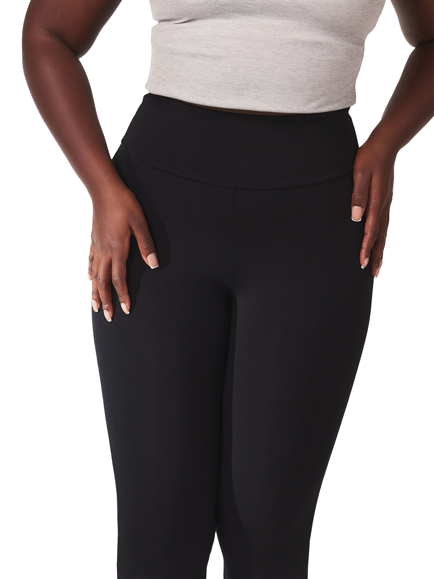Product image 3 of 6, which shows Lovall Tall High Waist Lightweight Flared Leggings, Black, 6