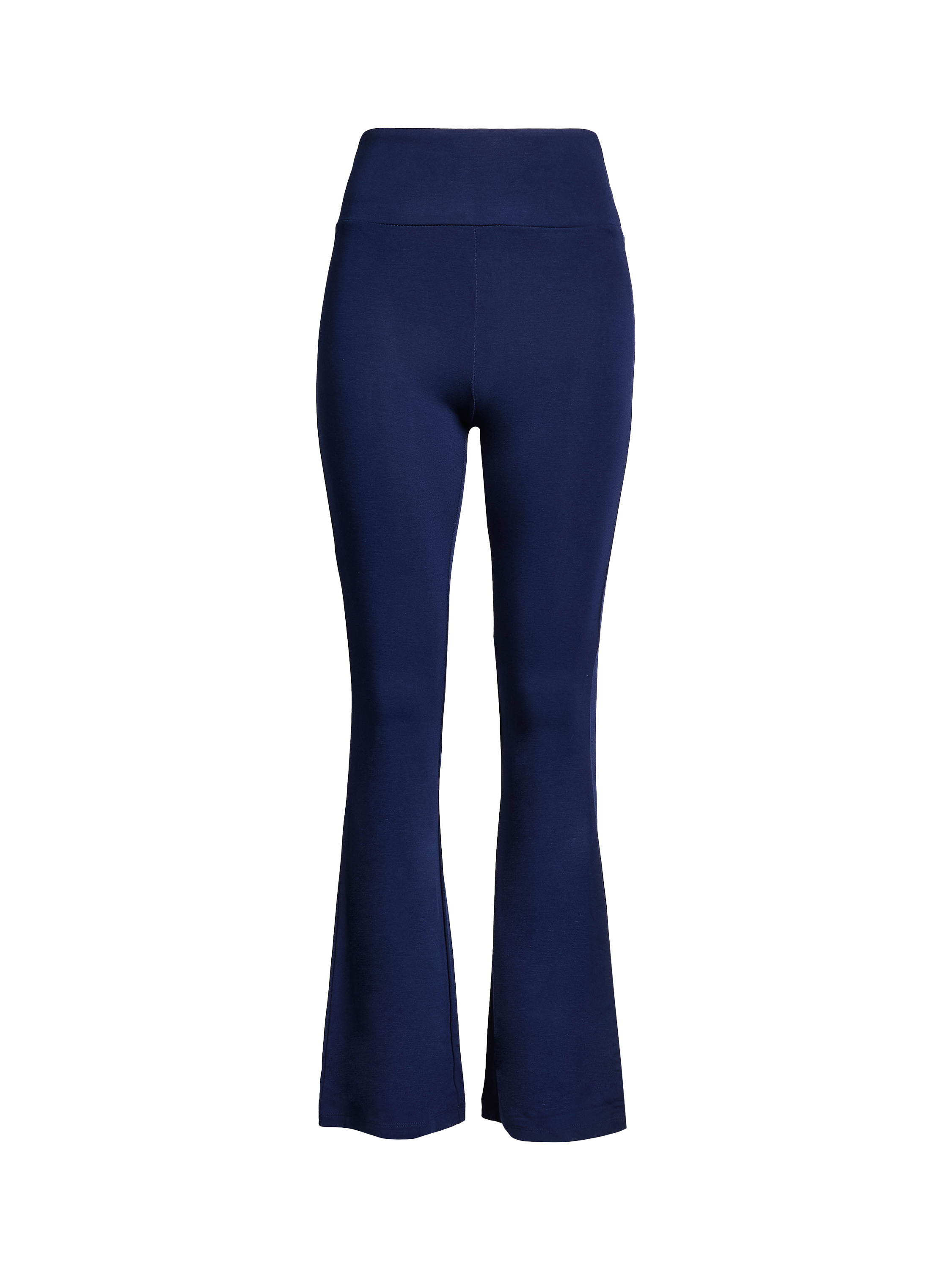Product image 5 of 6, which shows Lovall Regular High Waist Lightweight Flared Leggings, Navy, 6