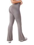 Lovall Tall Lightweight Flare High Waist Leggings, Slate Green