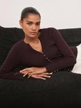 Mint Velvet Cotton Blend Ribbed Top