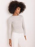 Mint Velvet Cotton Blend Asymmetric Knit Top