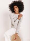 Mint Velvet Cotton Blend Asymmetric Knit Top