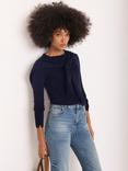 Mint Velvet Detachable Scarf Knit Detail Jumper