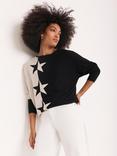 Mint Velvet Colour Block Star Jumper