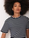 Mint Velvet Stripe Scallop Trim T-Shirt