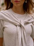 Mint Velvet Cotton Blend Scarf Detail Knit Top