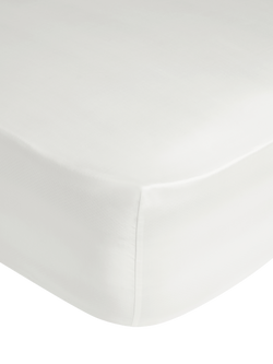 John Lewis Fitted Lyocell Sheet, White