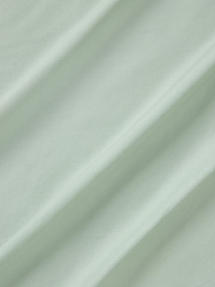 John Lewis Crisp & Fresh Cotton Rich 200 Thread Count Fitted Sheet - view 2, Green Light
